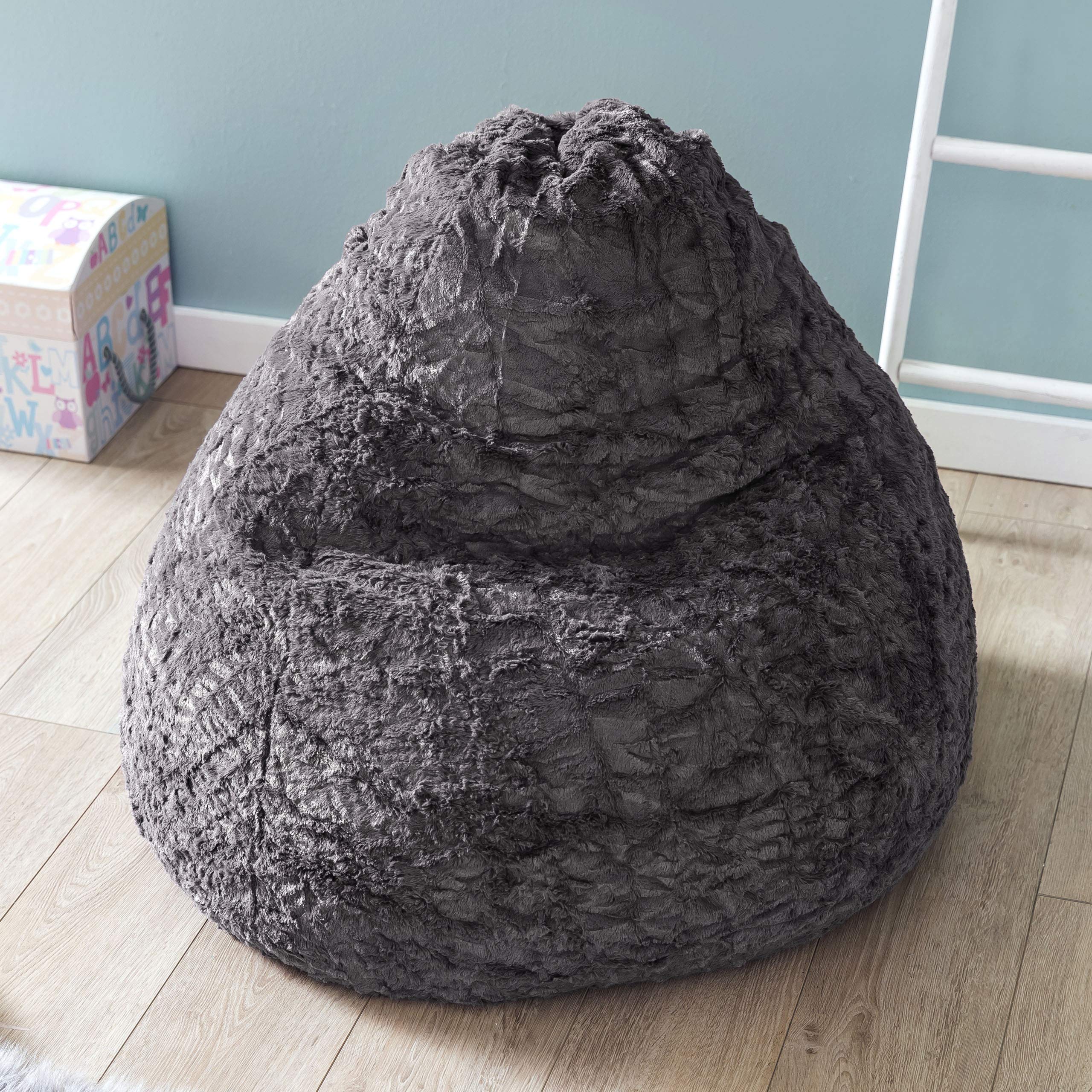 Pouf Peluche Per Bambini 60x45cm - Cuscino Morbido Lavabile Per Cameretta - Foto 4