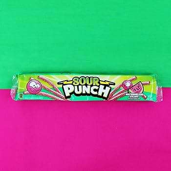 Amazon.com : Sour Punch Watermelon Sour Straws, 2oz Tray