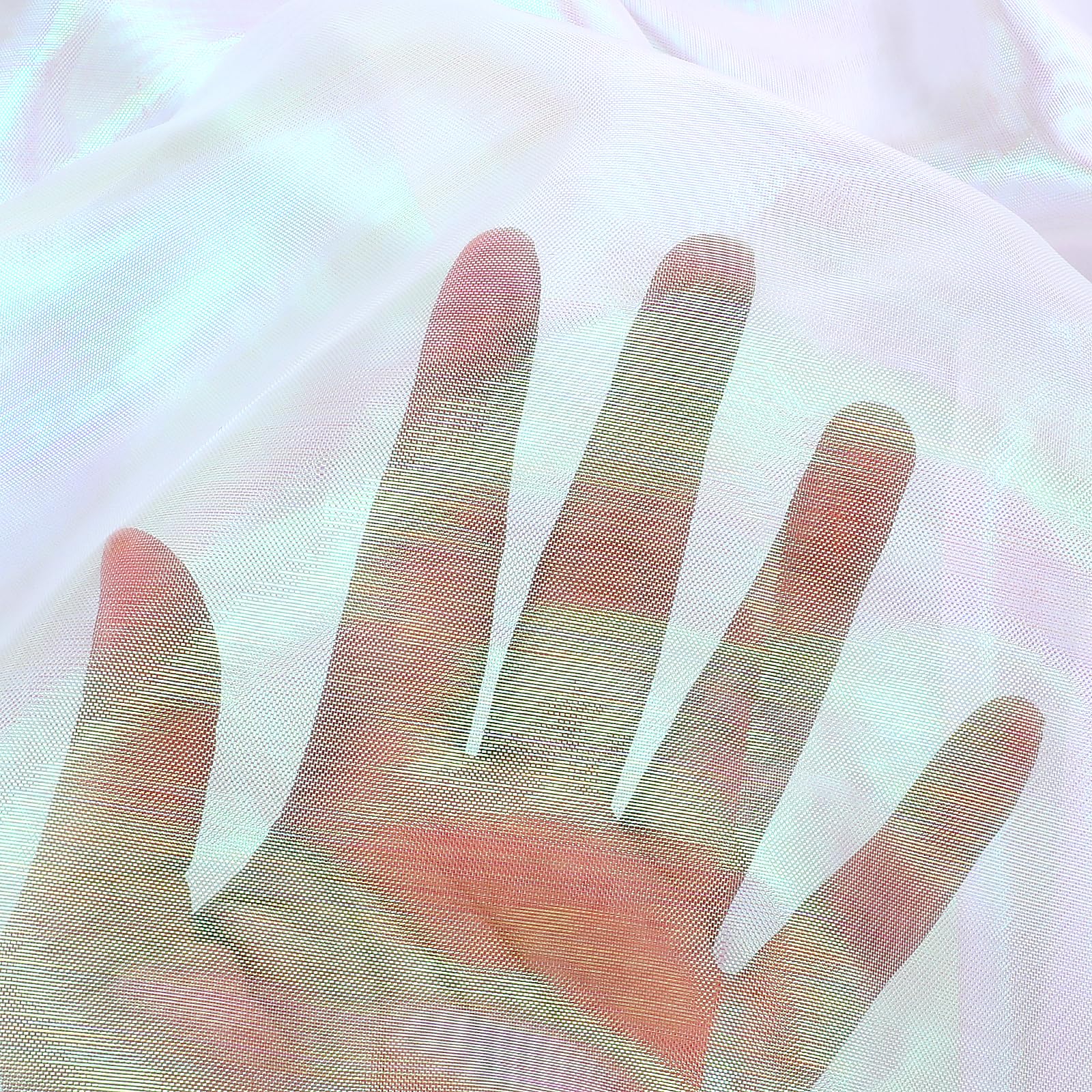 3 Meters Iridescent Organza Fabric - Image 3