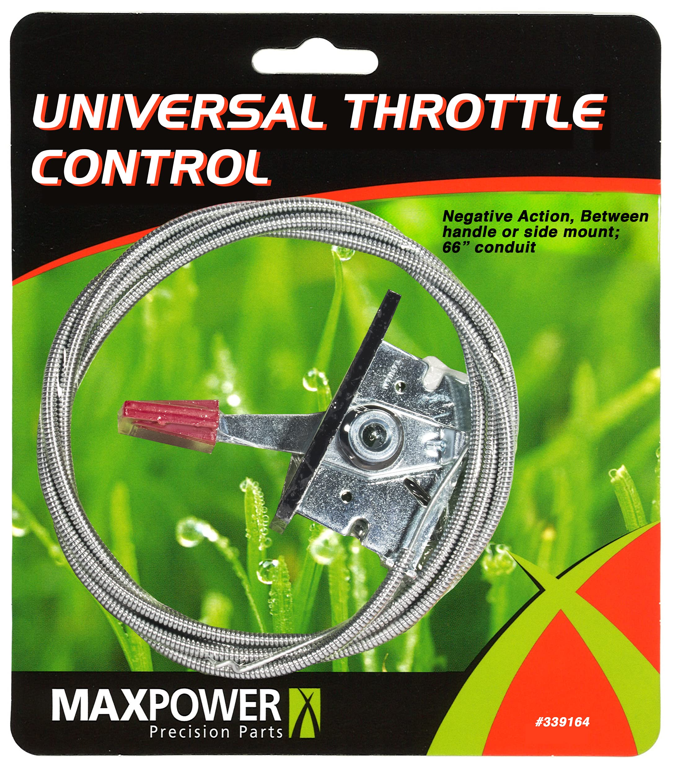 MaxPower 339164 Universal Throttle Control, Handle or Side Mount, Black