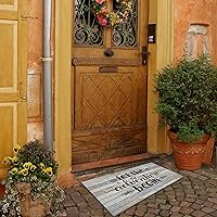 Vista 6 de Nogrit Let The Adventure Begin - Tapete rústico impermeable para puerta de entrada al aire libre, 17 x 30 pulgadas, tapete antideslizante