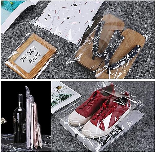 Miniatura 8 de Bolsas resellables autosellantes de 12 x 18 pulgadas, 200 bolsas de celofán adhesivas transparentes para ropa, ropa, camisetas, pantalones,