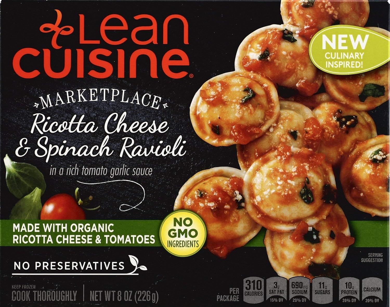 Buy Lean Cuisine Features Ricotta Cheese Spinach Ravioli Frozen Meal