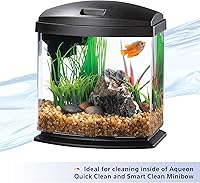Vista 4 de Aqueon Raspador de algas de acuario, imanes de limpieza de peceras para vidrio/acrílico, mini