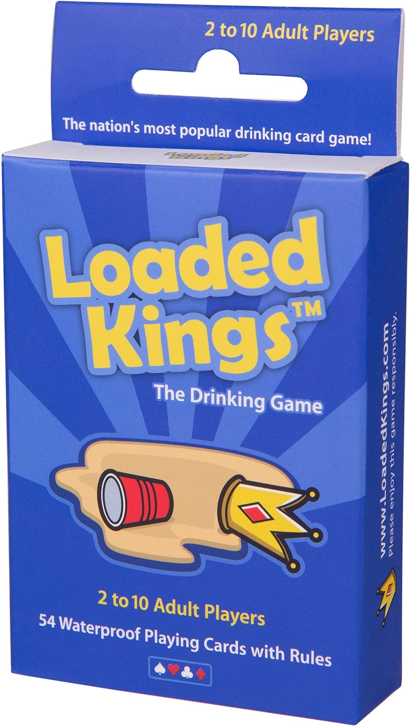 Loaded Kings - The Drinking Card Game (Waterproof Playing Cards)