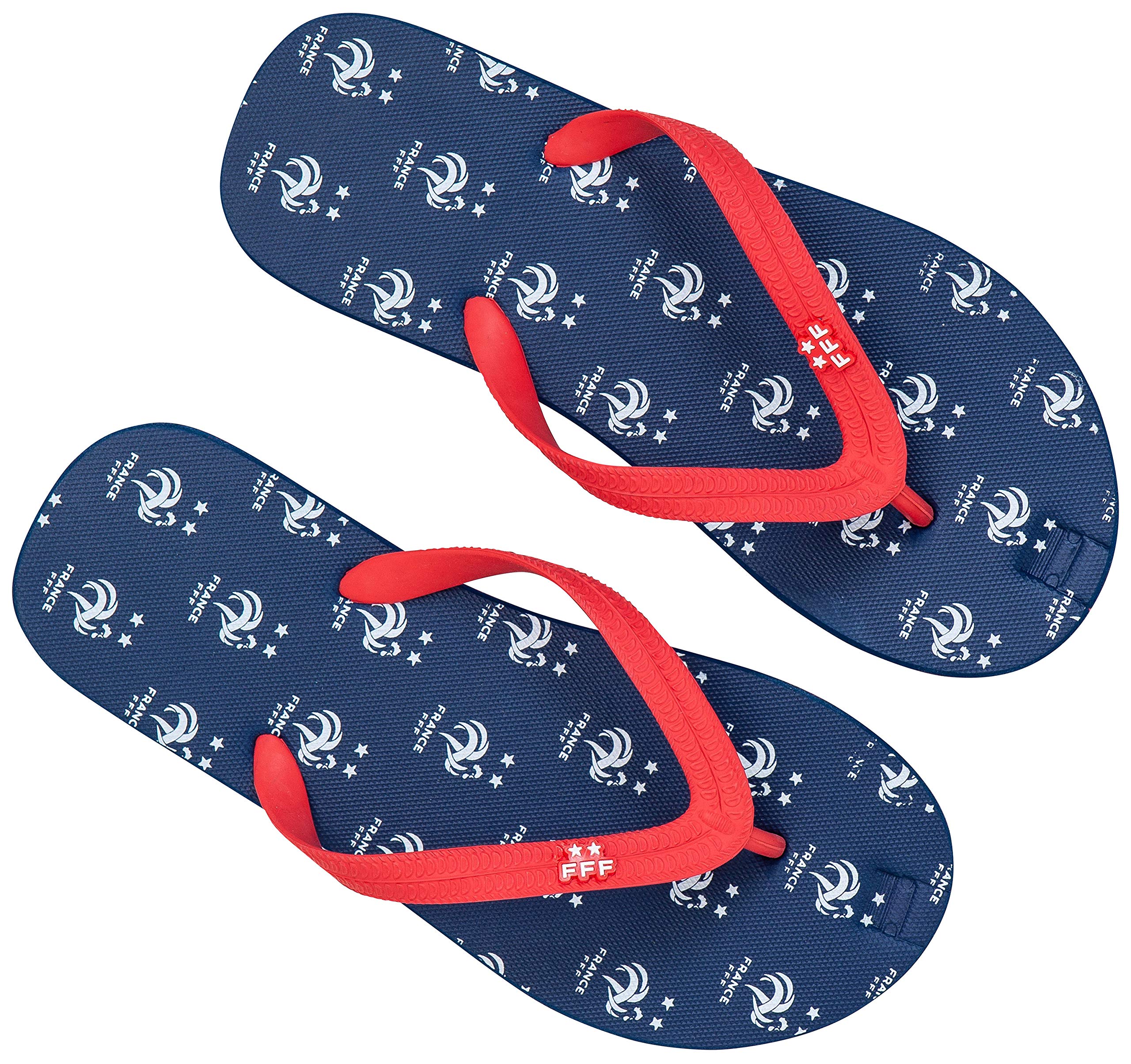 Equipe de FRANCE de football Tongs FFF - Collection Officielle Taille Homme