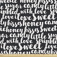 Vista 99 de Lunarable Tela suculenta de The Yard, flores en acuarela estilo pintura coloridas flores de primavera tema de jardinería, tela de microfibra