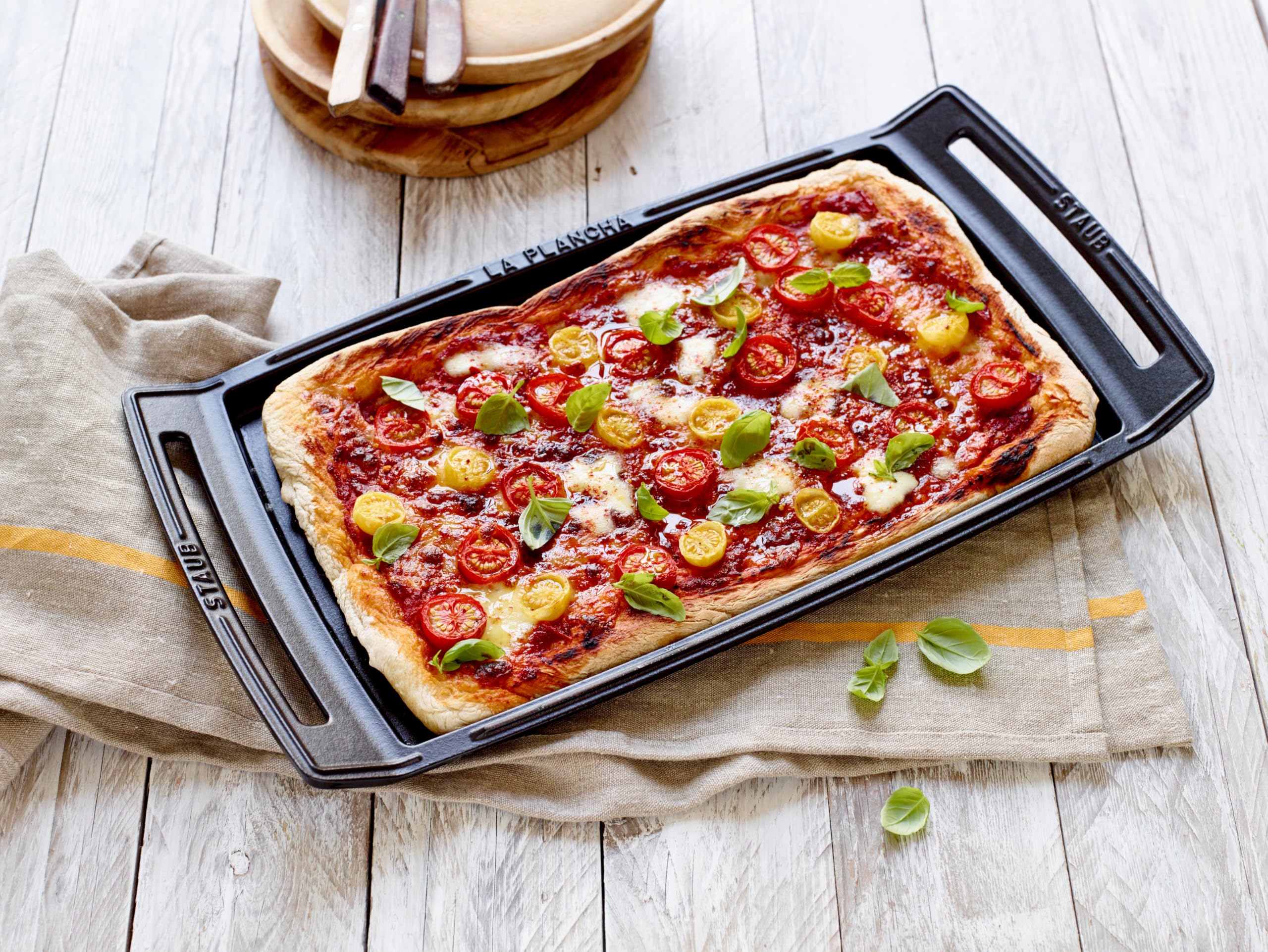 STAUB Plancha en Fonte, Rectangulaire, 38 x 25 cm, Noir Mat