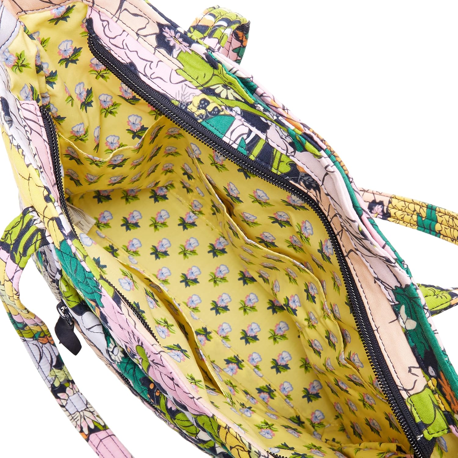 Vera Bradley Women's Small Vera Tote Bag, Cotton One Size Bloom Boom - Recycled Cotton