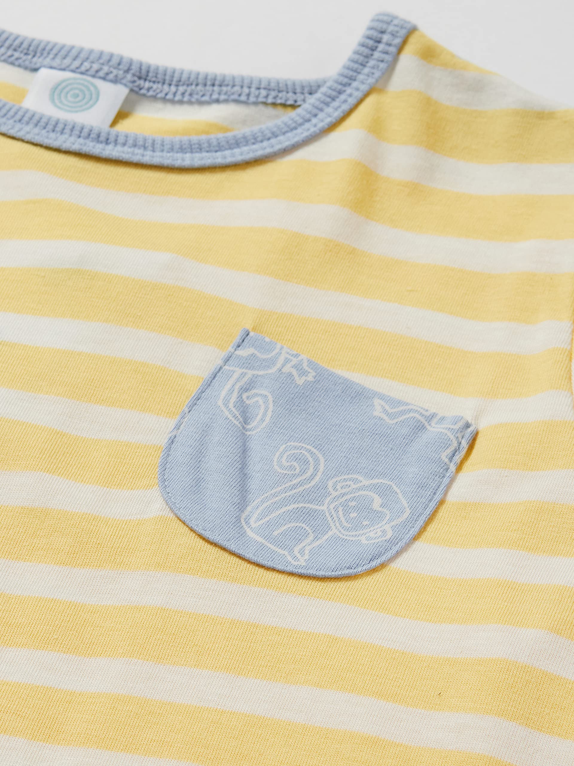 Sanetta Baby-Jungen Pyjama Short Gelb Kleinkind-Schlafanzüge