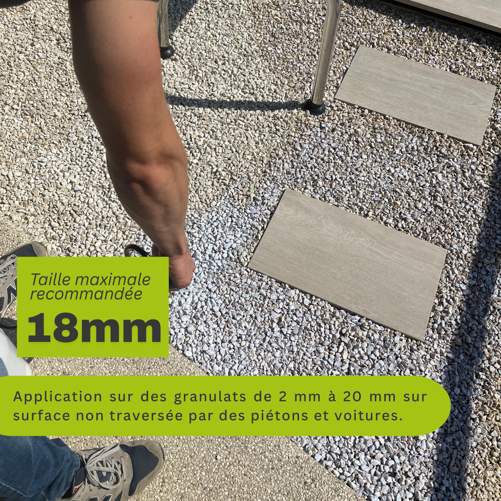 Pegamento de Grava en Bidón de 5 litros (8 a 15 m²) - Protege y Estabiliza los Lechos de Piedras.