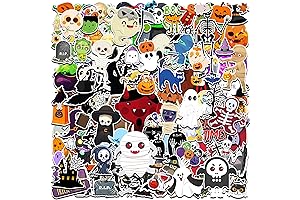 Personalized Halloween Stickers: 500PCS Vinyl Waterproof Halloween Stickers for Spooky Festivities