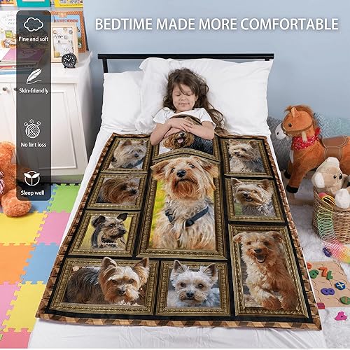 Miniatura 8 de Corgi Kids - Manta suave y mullida de 40 x 50 pulgadas, multicolor, microfibra, patrón de animales, moderna, ligera, lavable a máquina