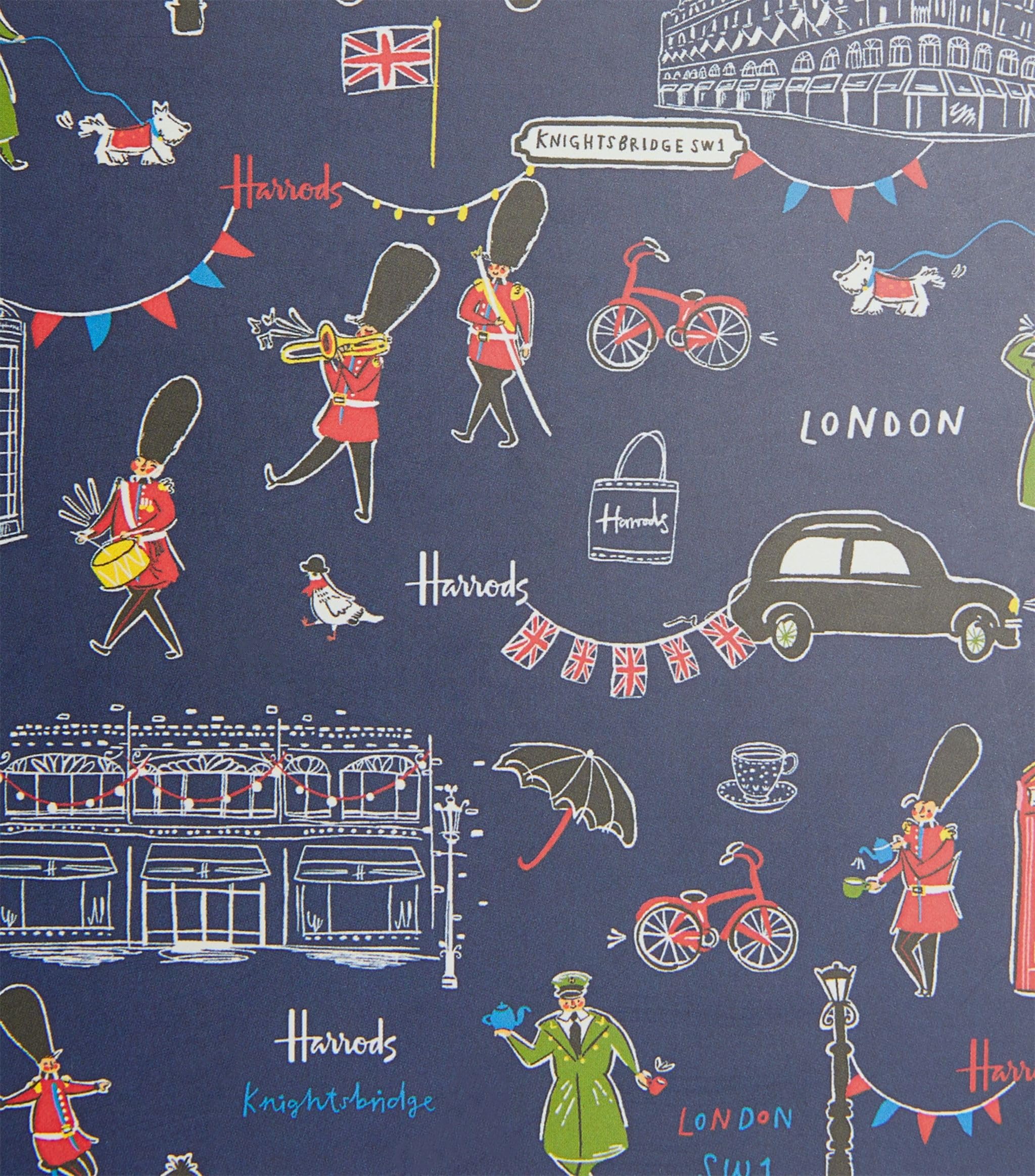 Harrods London Knightbridge A5 Notebook, Navy, 21.5 x 16cm - Image 4