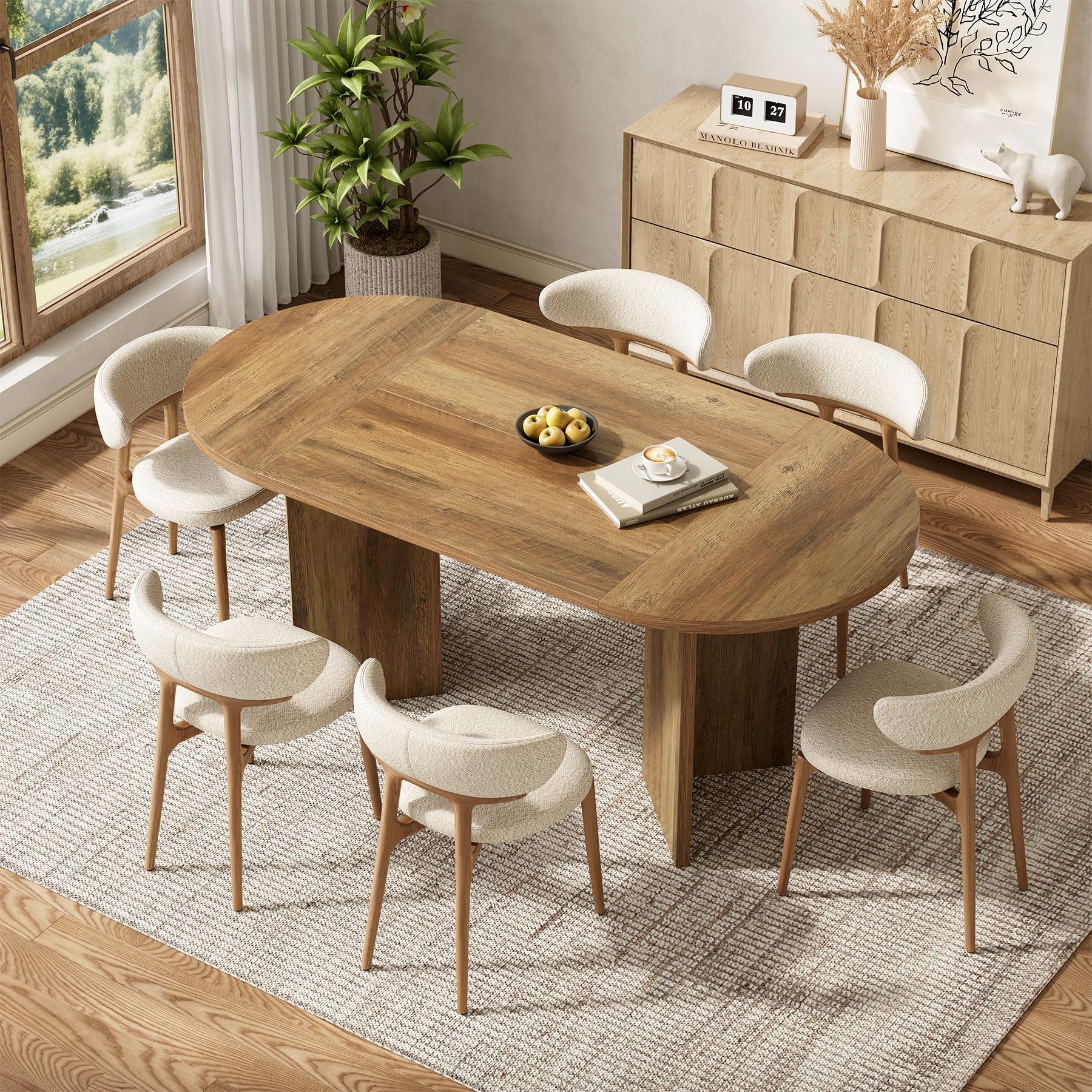 Little Tree 63 Rustic Oval Dining Table For Desertcart INDIA