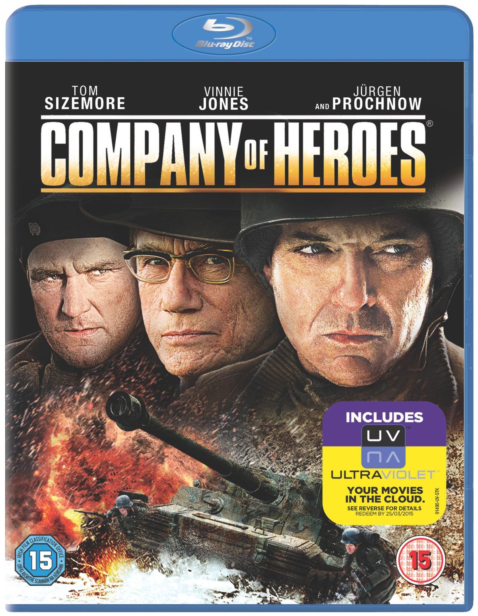 Company of Heroes Blu-ray película bélica de acción sobre la Segunda Guerra Mundial