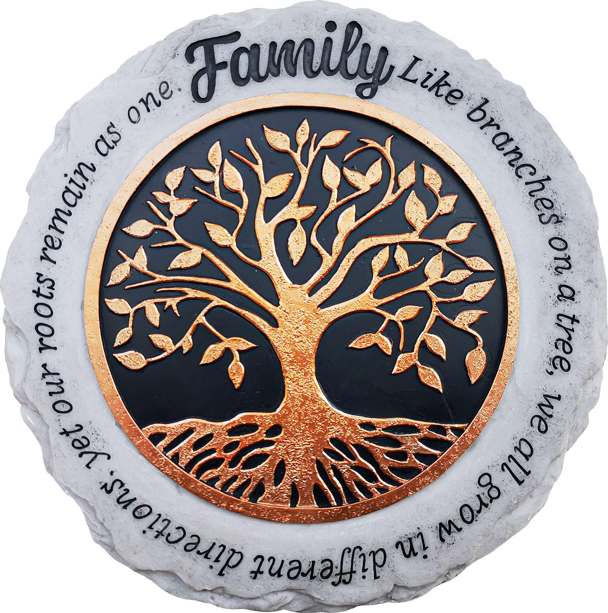 Garden Décor - Family Stepping Stone - Decorative Stone for Garden