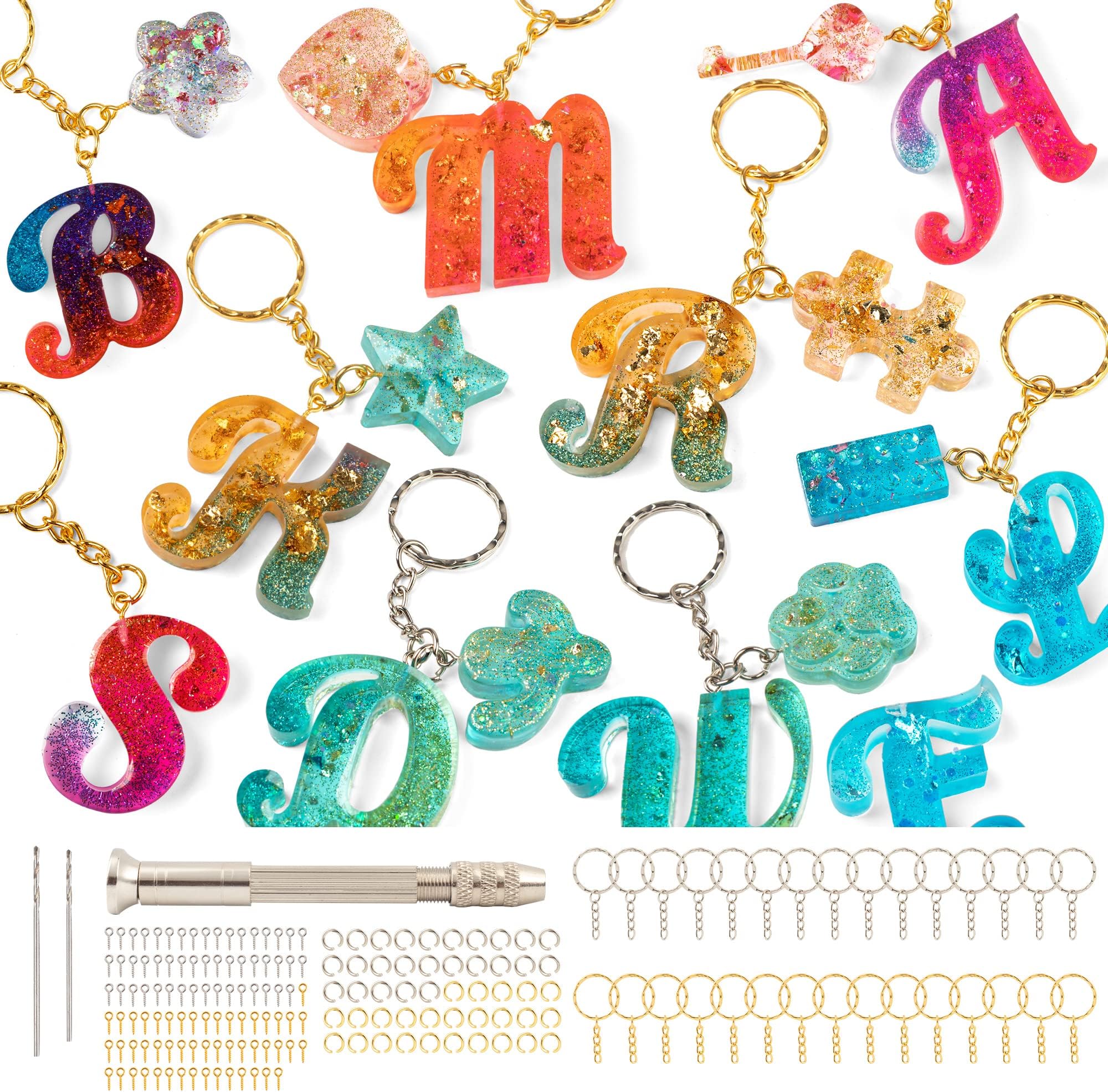 Silicone Alphabet Resin Molds Kit