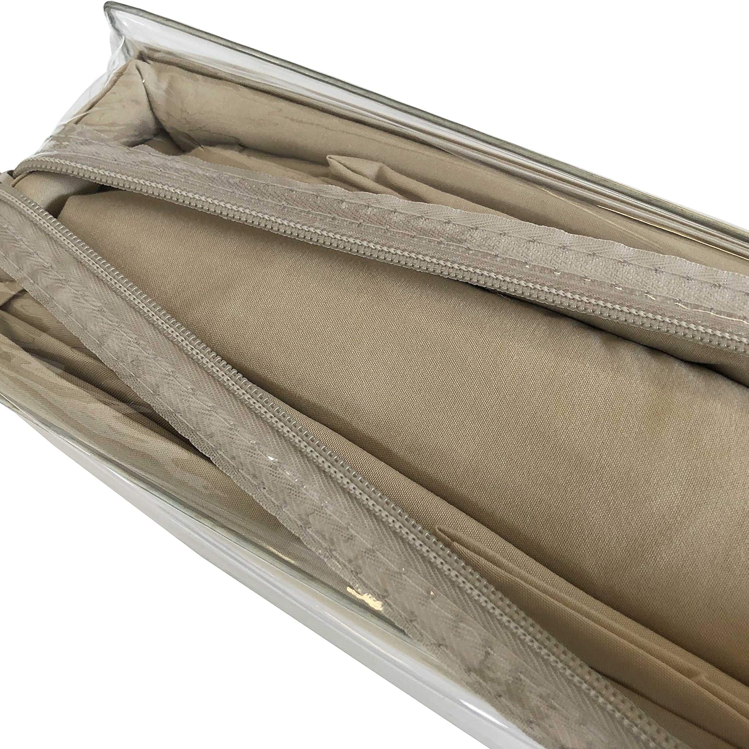 FixtureDisplays Queen Size Sheets 1800 Thread 60% Clara Clark Egyptian Cotton, 40% Polyester Microfibre Blen Pill Ball Free Guaranteed Sheets Deep Pocket Fits Mattress up to 18" Thick 15177-Tan-2D