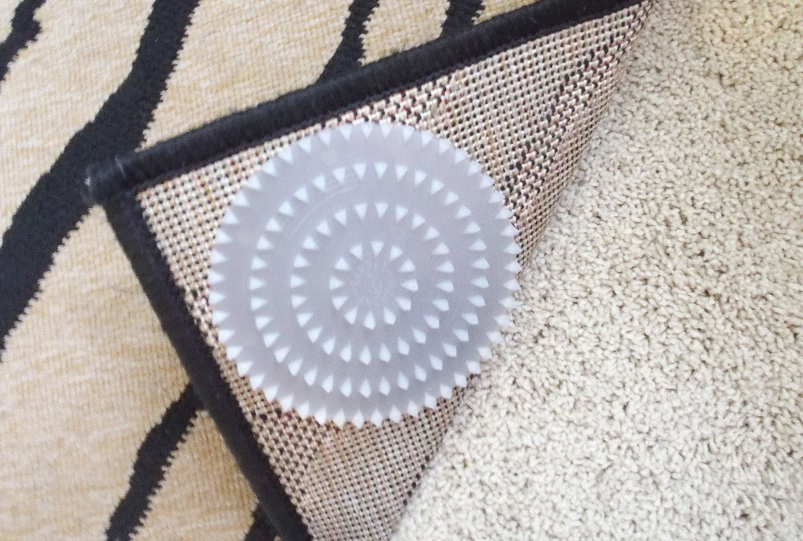 Non-Slip Rug Pads For Rugs On CARPET. 4 Pack. Designed For RUG On CARPET Anti-Slip. Limits SMALL Rugs/Exercise/Door Mats From Moving On CARPET. BRAND NEW!