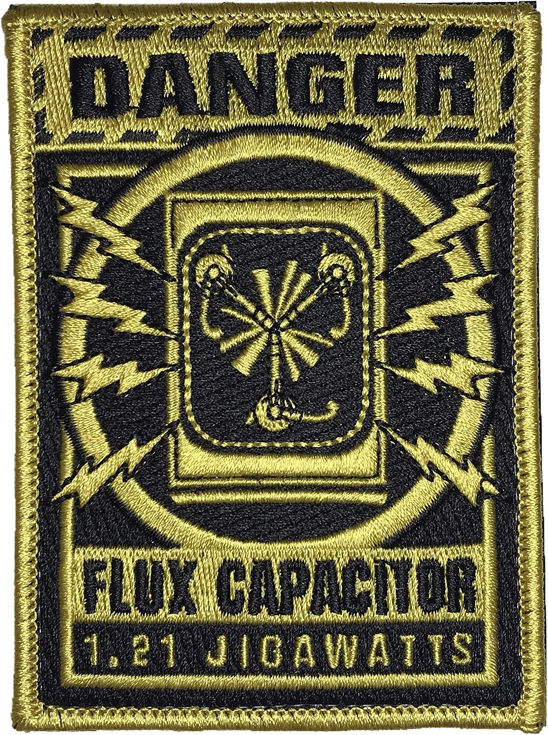 Flux Capacitor Warning - Embroidered Morale Patch