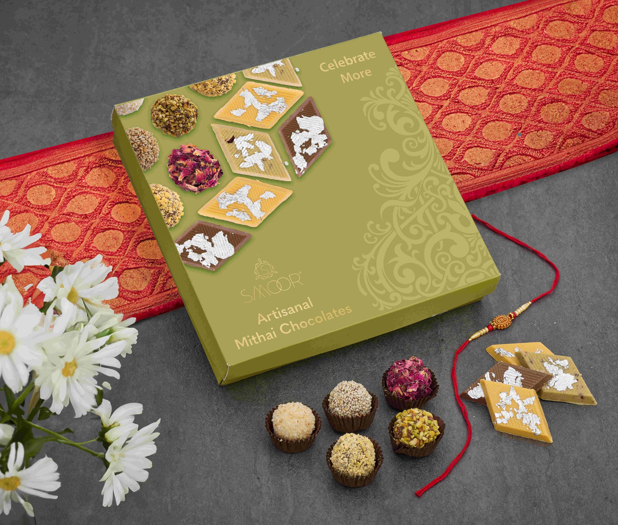SMOOR Artisanal Choco Fusion Mithai Box |Luxury Gift Hamper For Diwali, Birthday, Anniversary, Independence day & Special Occasions | 90gm (B0D9YSRYD3) Amazon Price History, Amazon Price Tracker