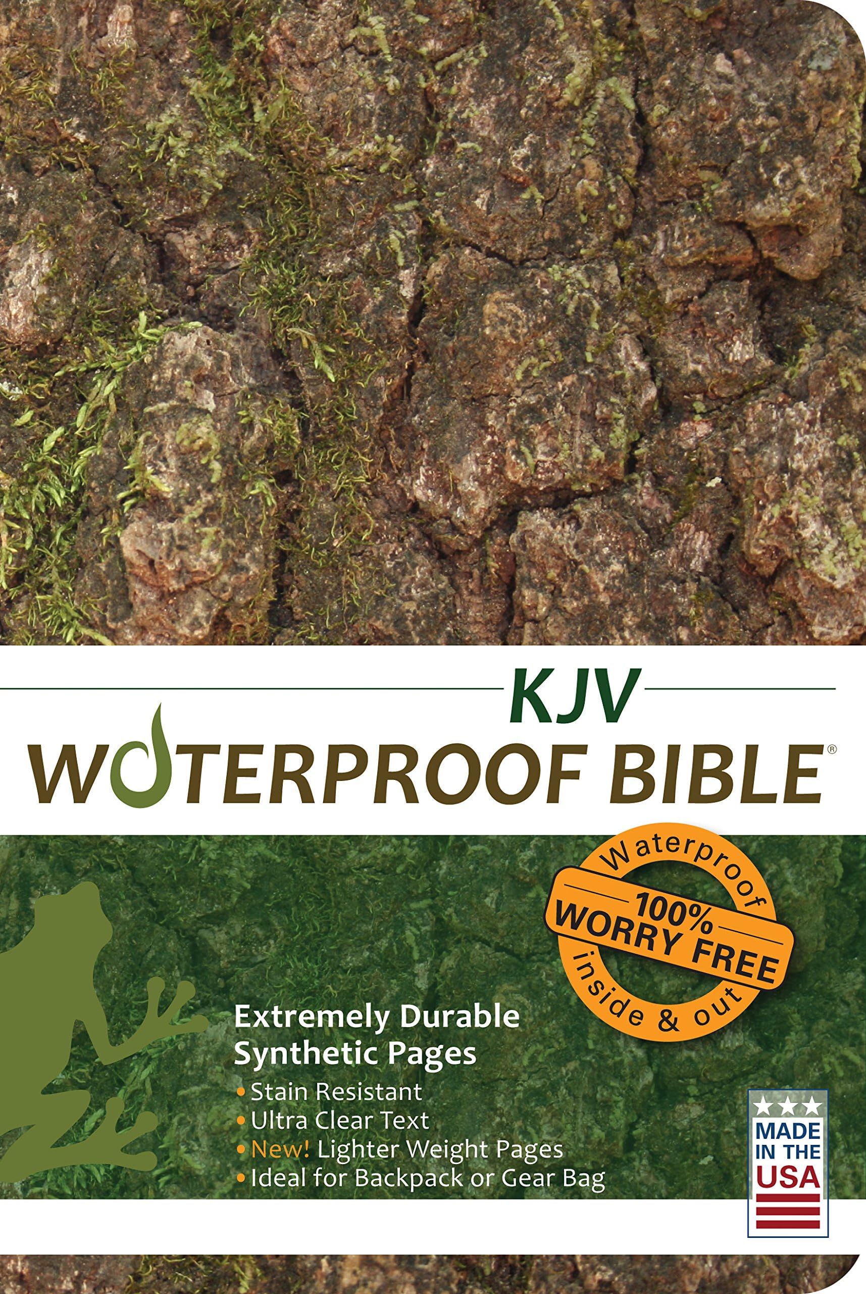 Waterproof Bible-KJV-Tree Bark