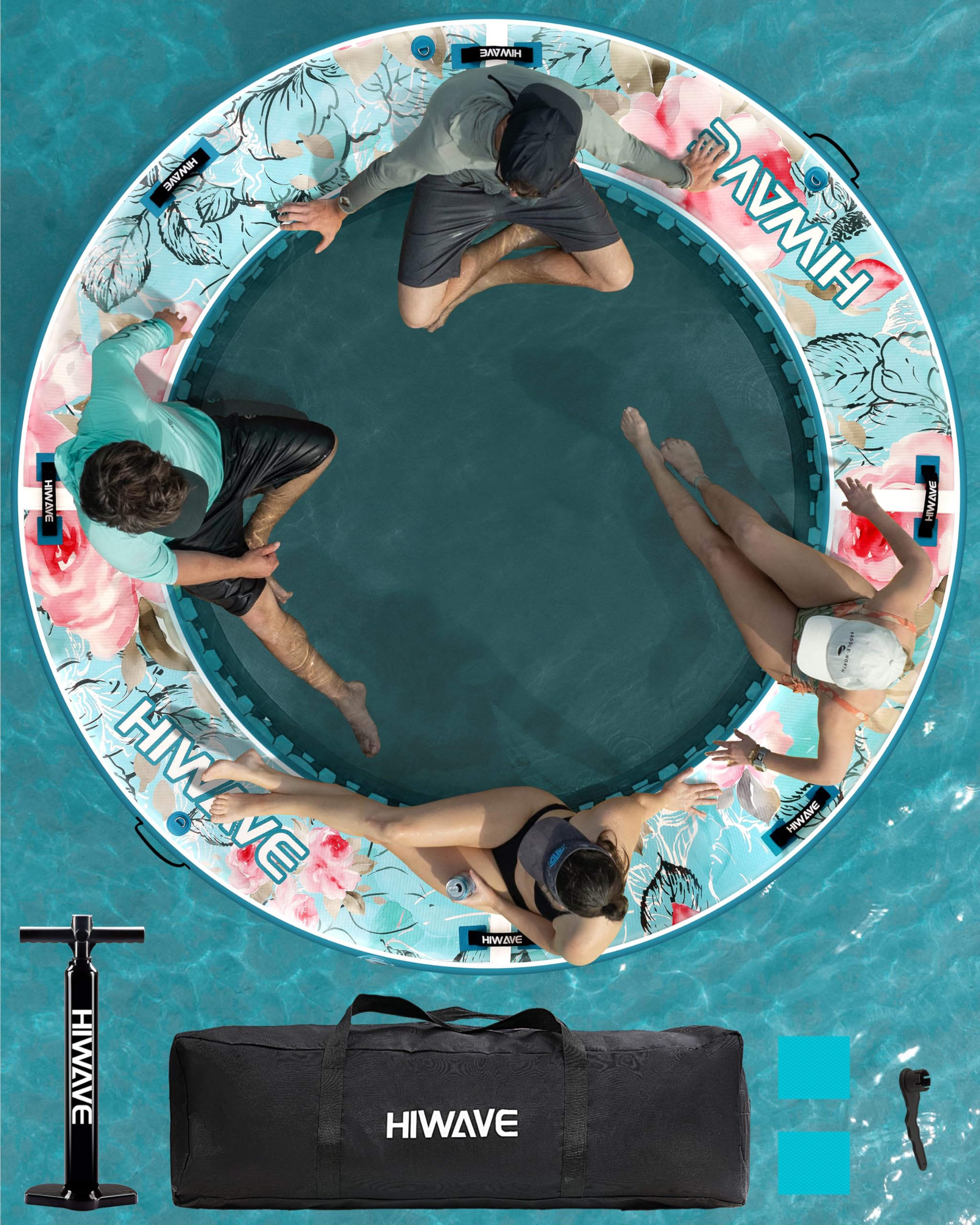 Photo 1 of HIWAVE Inflatable Water Hammock Float,Floating Dock, Inflatable Dock,Inflatable Floating Dock,Lake Floats, Suitable for Drifting on the Sea and Lakes, and Used for Parties w/Multiple People
