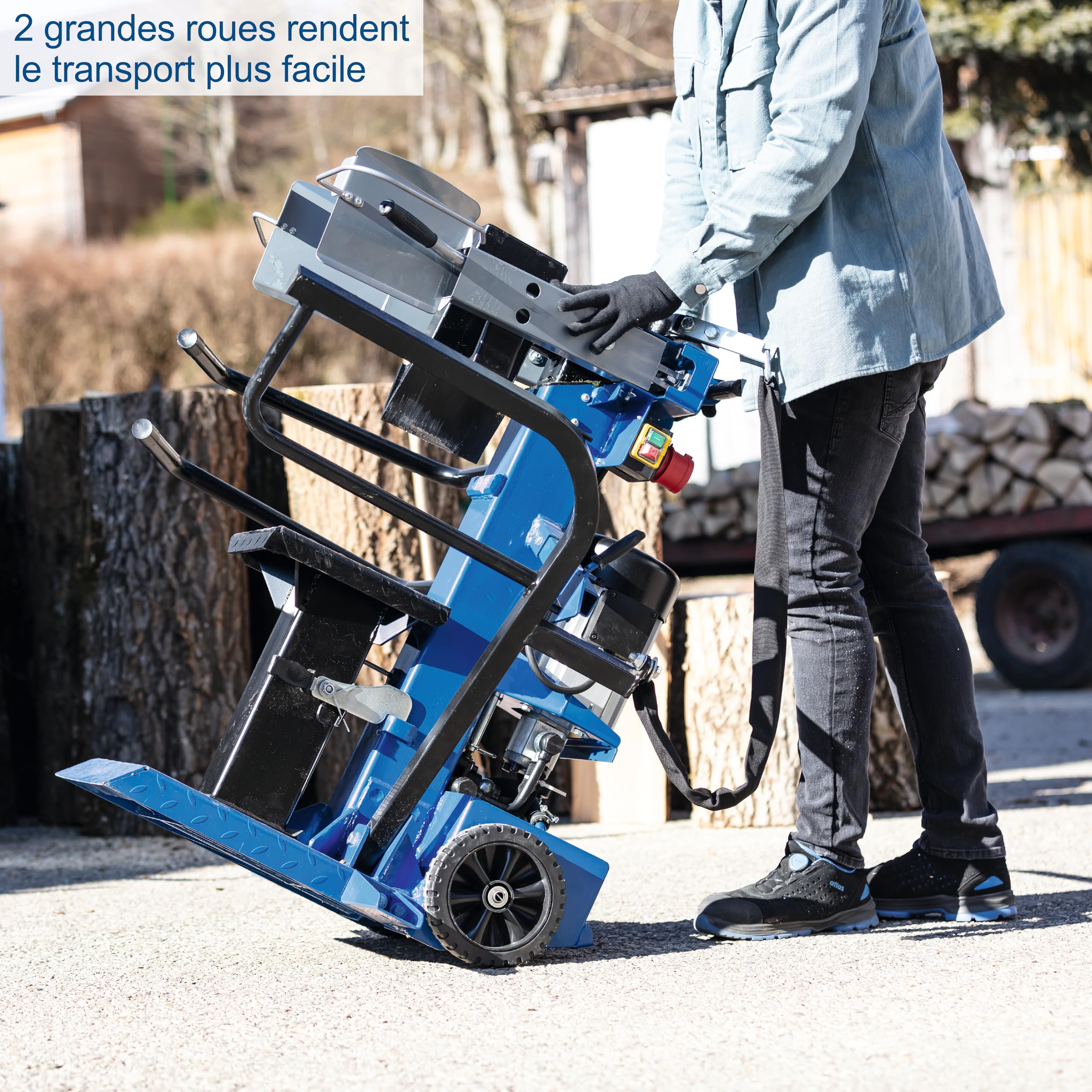Scheppach Fendeur de bois COMPACT 10T 230V | Puissance de fendage 10T | Puissance 3150W | Longueur du bois 1070mm/Ø max. 380mm | Table pivotante | Fendeur de bûches