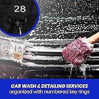 Vista 8 de Rollable Key Case, Roll Up Key Organizer, Roll Up Key Case, Flexible Durable Vinyl, 50 Keys