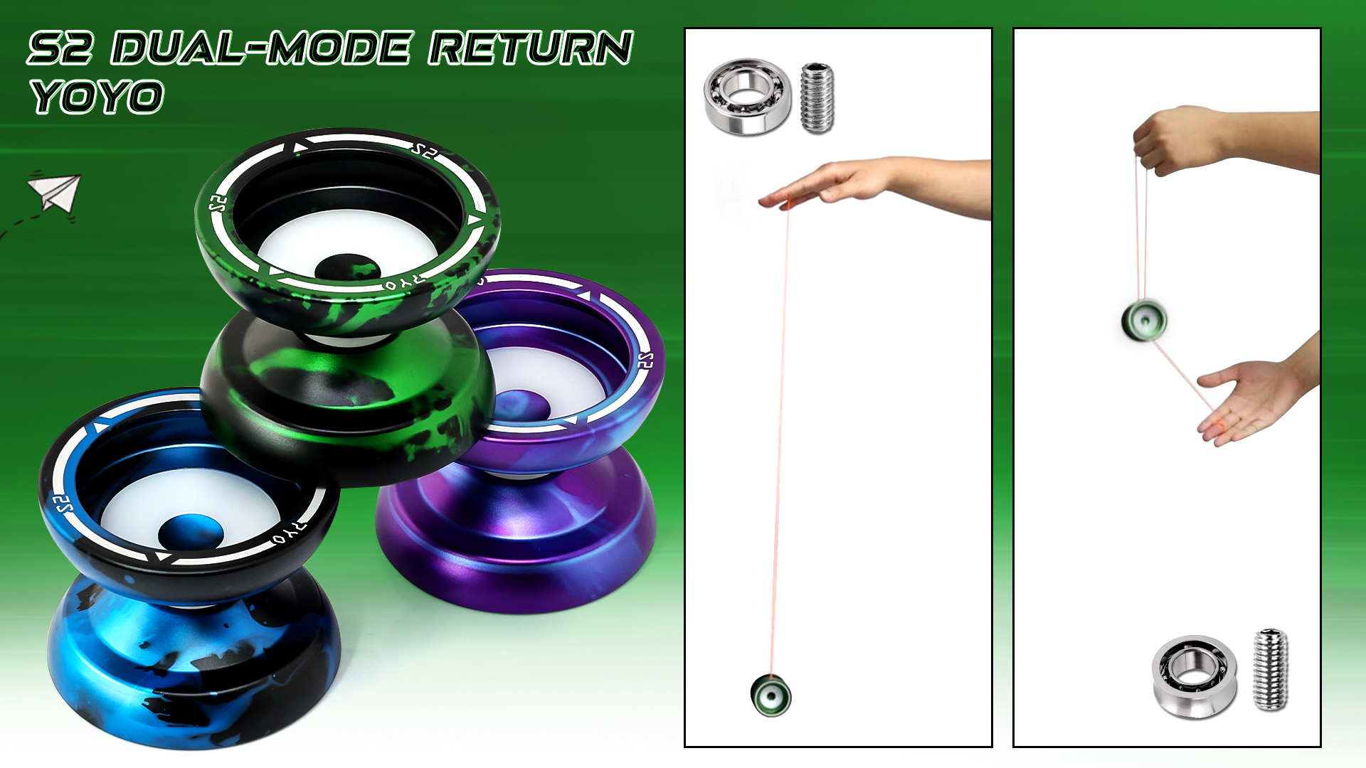 Amazon.com: 7YO Professional Responsive Yoyo S2, Dual