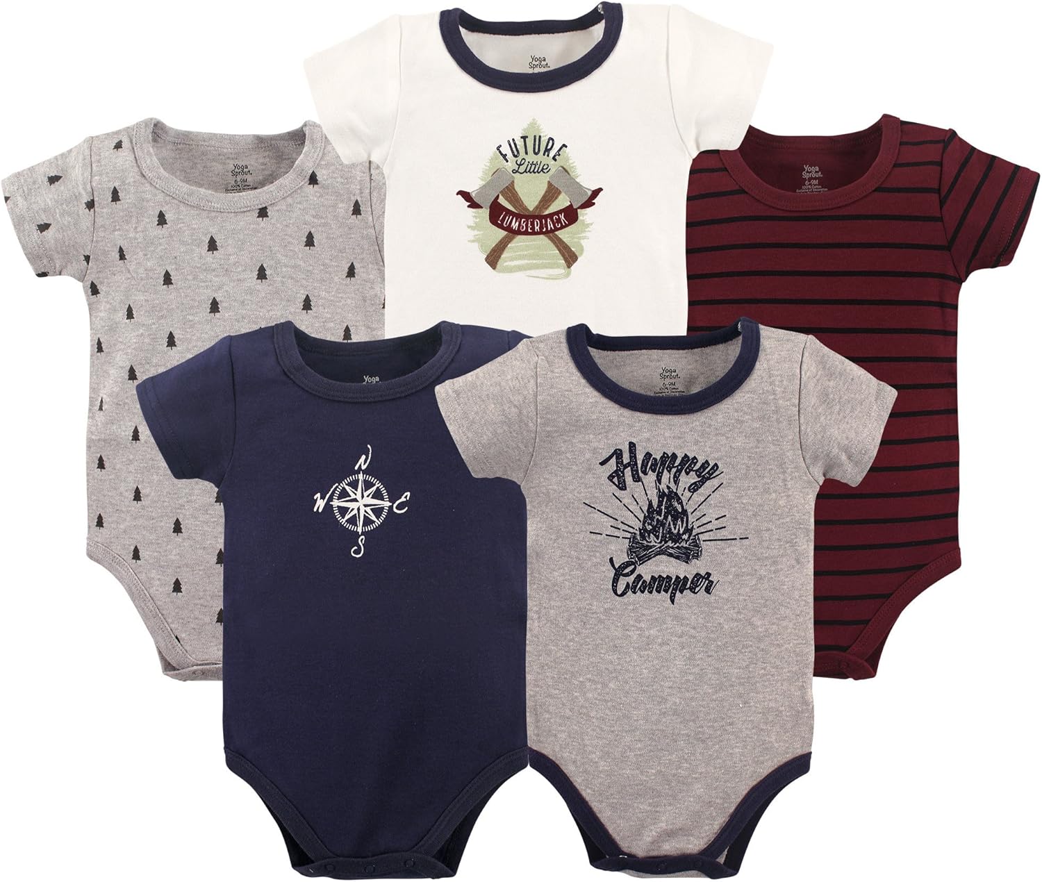 Yoga Sprout baby-girls Cotton BodysuitsBodysuit