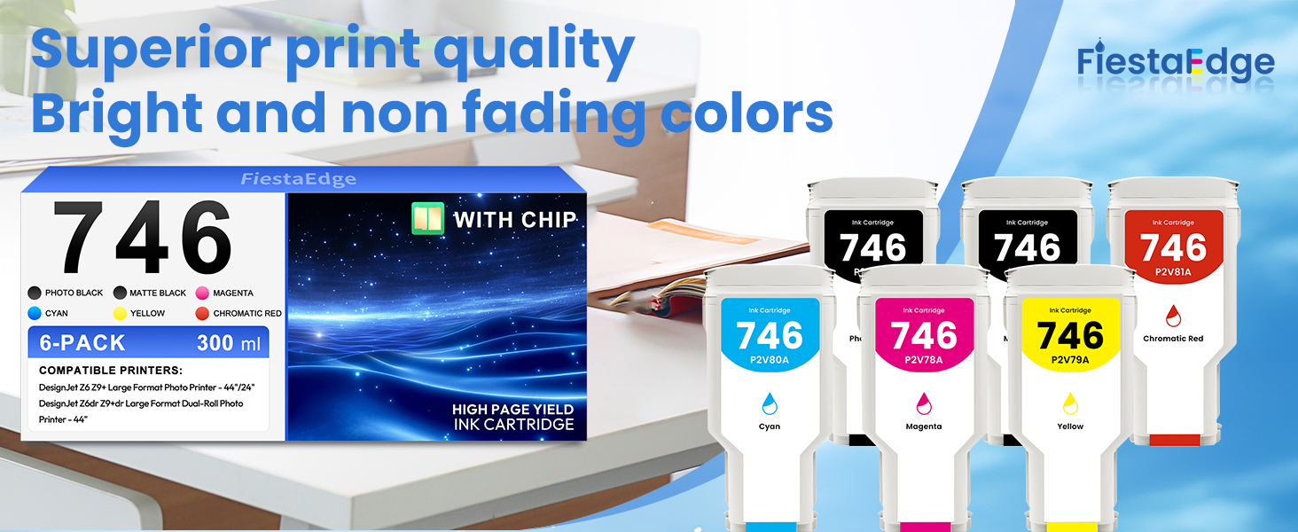 Amazon.com: 746 Ink Cartridge Kit 300ml High Capacity Compatible