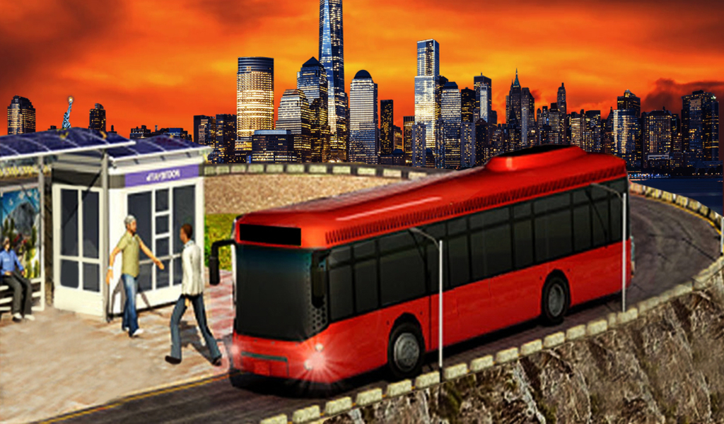 Uphill Off Road Driving Bus Game Simulator real city coach Bus Driver