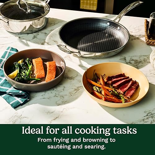 Miniatura 5 de Cuisinart FusionPlus - Juego de utensilios de cocina antiadherentes de acero inoxidable, 2 piezas con tecnología antiadherente de cerámica