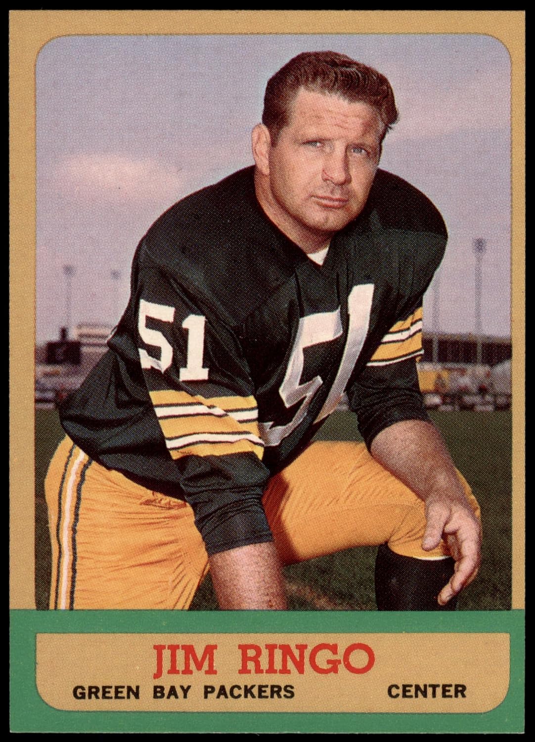 1963 Topps #91 Jim Ringo Green Bay Packers (Football Card) NM Packers Syracuse