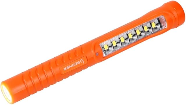 Berner 7 i 1 lampa warsztatowa LED, w zestawie ładowarka sieciowa micro USB.