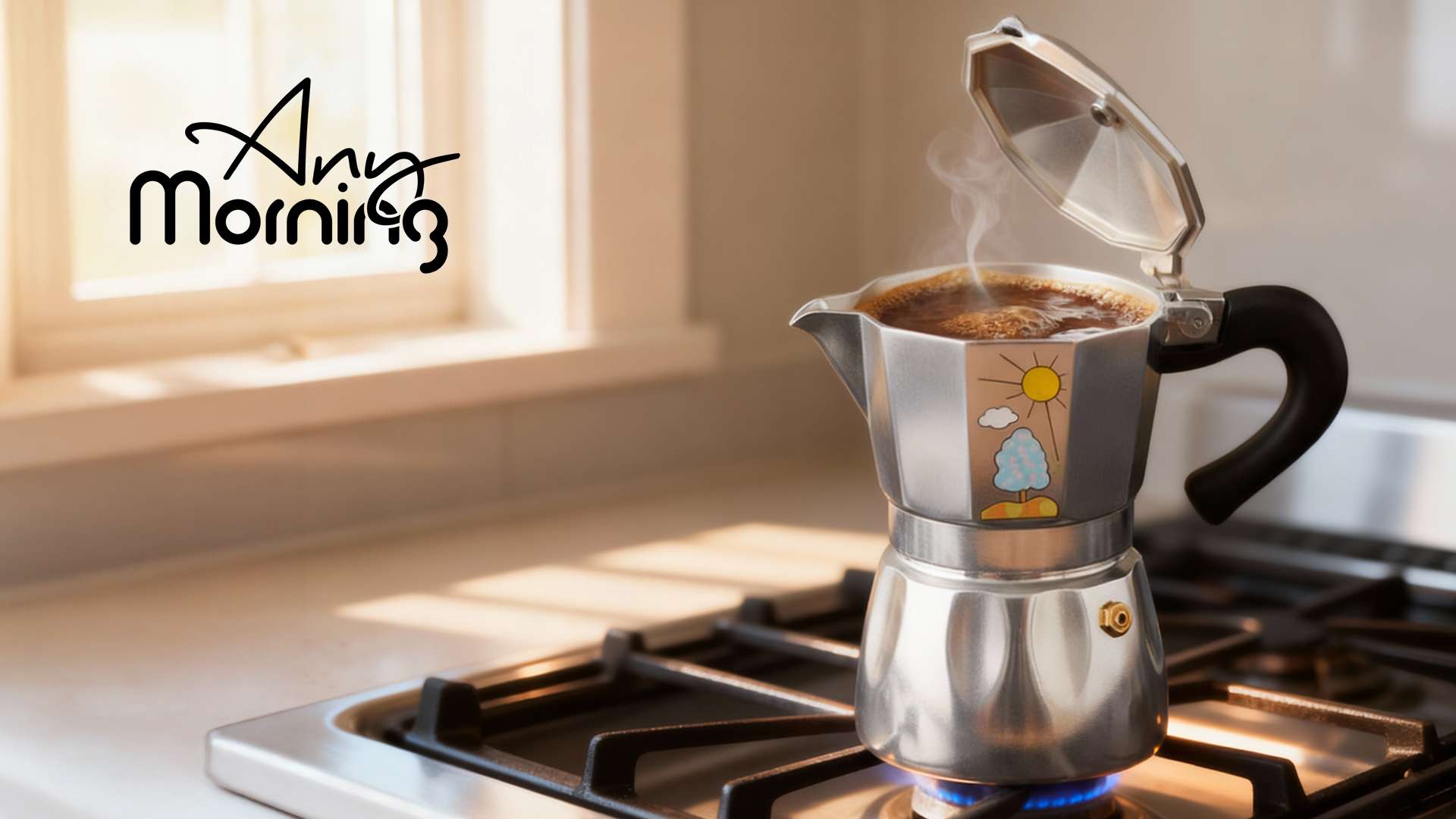 Amazon.com: Any Morning Espresso Stovetop Moka Pot, 6 Cup Italian
