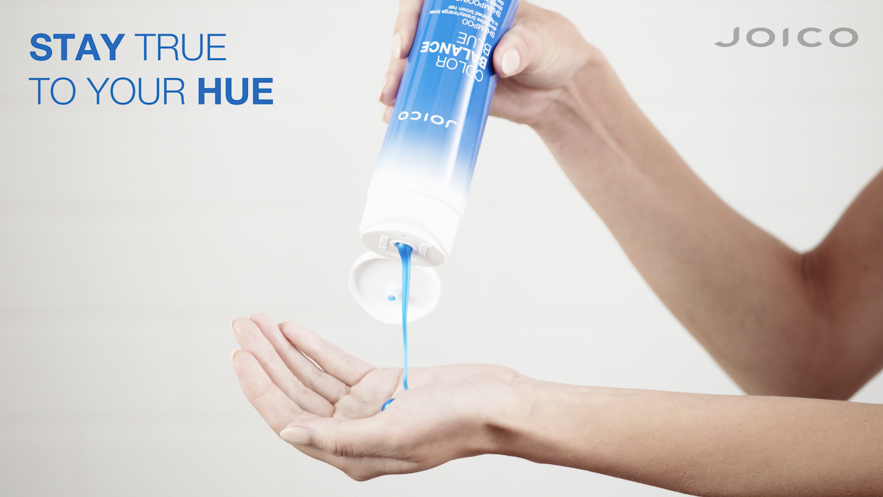 Joico Color Balance Blue Shampoo | For Lightened Brown Hair | Eliminate Brassy Orange Tones | Boost Color Vibrancy & Shine | Protect Against Harmful UV Radiation | With Rosehip Oil & Green Tea Extract