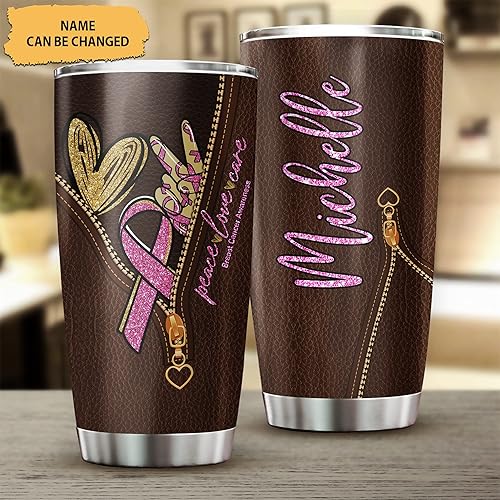 Miniatura 10 de Hyturtle Regalos de aliento personalizados para sobrevivientes de cáncer de mama, guerreros, mamá, hermana, cumpleaños, Navidad, octubre, mariposa