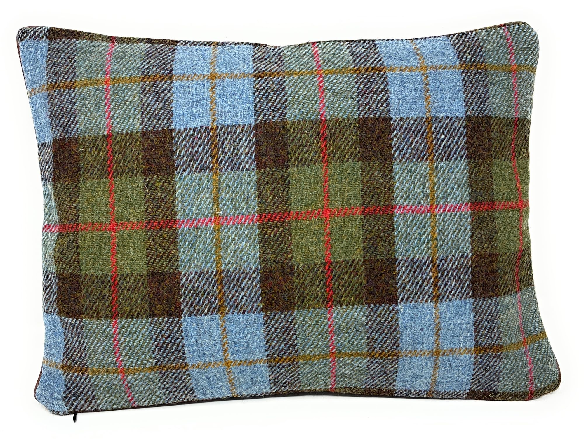 Harris Tweed MacLeod Kissenbezug mit Schottenkaro, doppelseitig, Lendenkissen, Überwurfkissenbezug