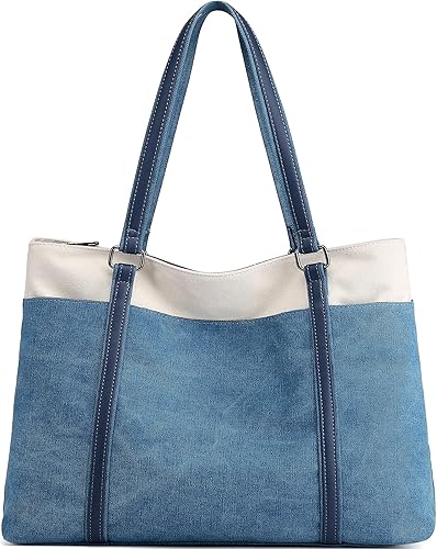 Bolsa grande para mujer, bolso de hombro de 15.6 pulgadas, bolsa de trabajo para computadora portátil