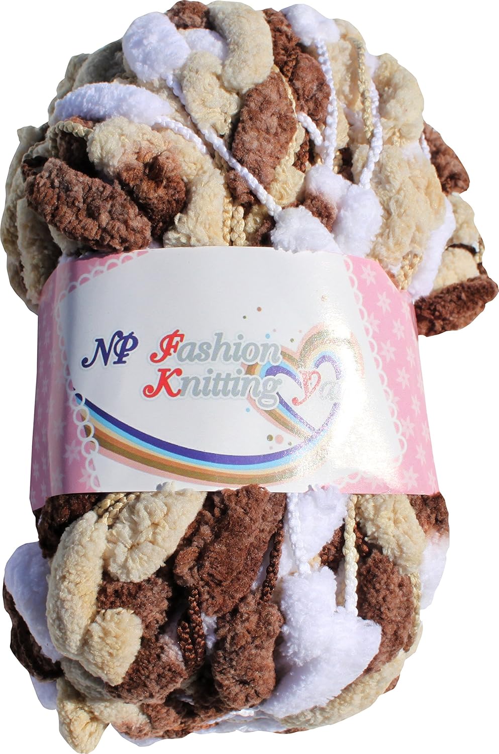 RaanPahMuang Bulbous Thick Fluffy Knitting Thread for Hats of Childrens Items Brown
