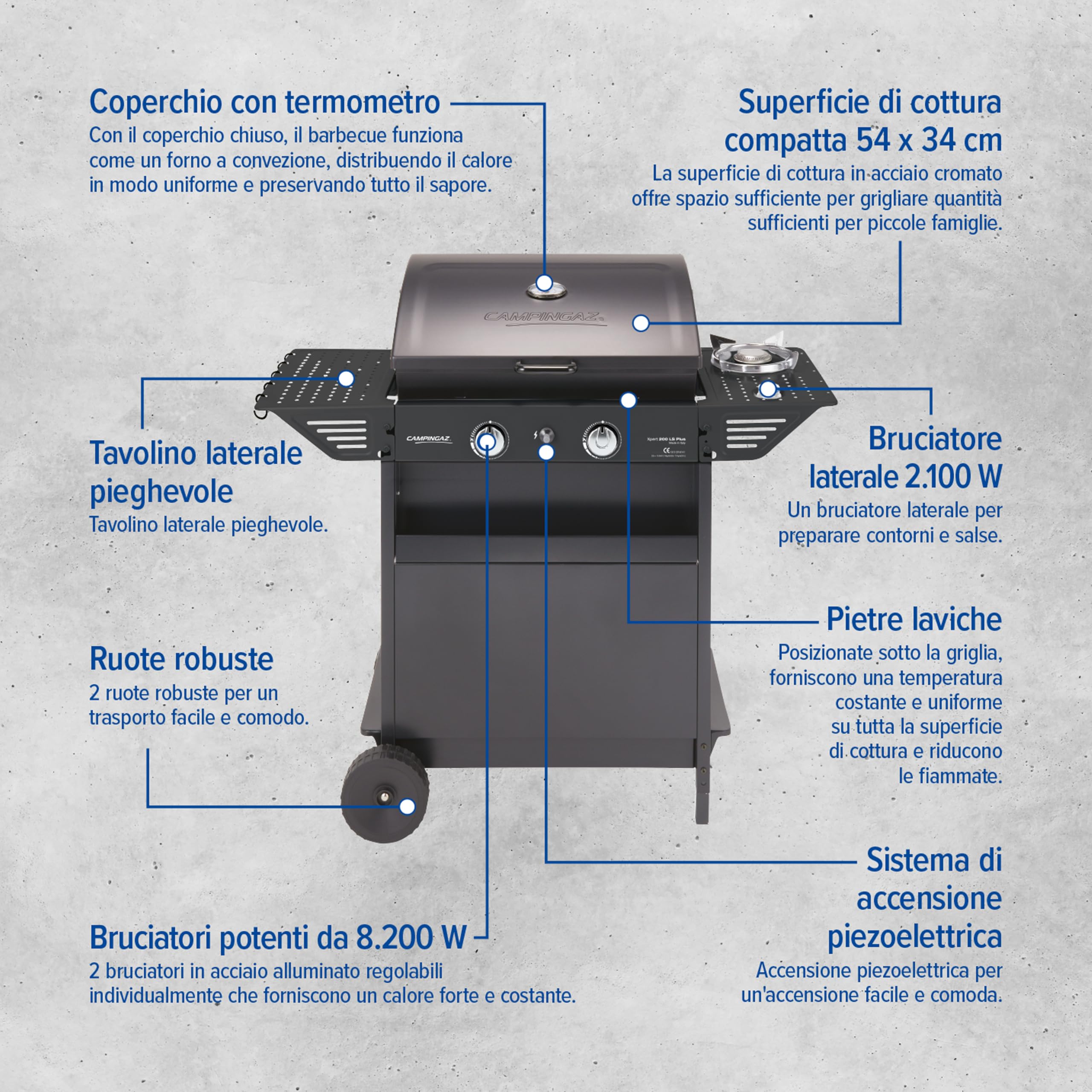 Campingaz Xpert 200 LS Plus barbecue a gas