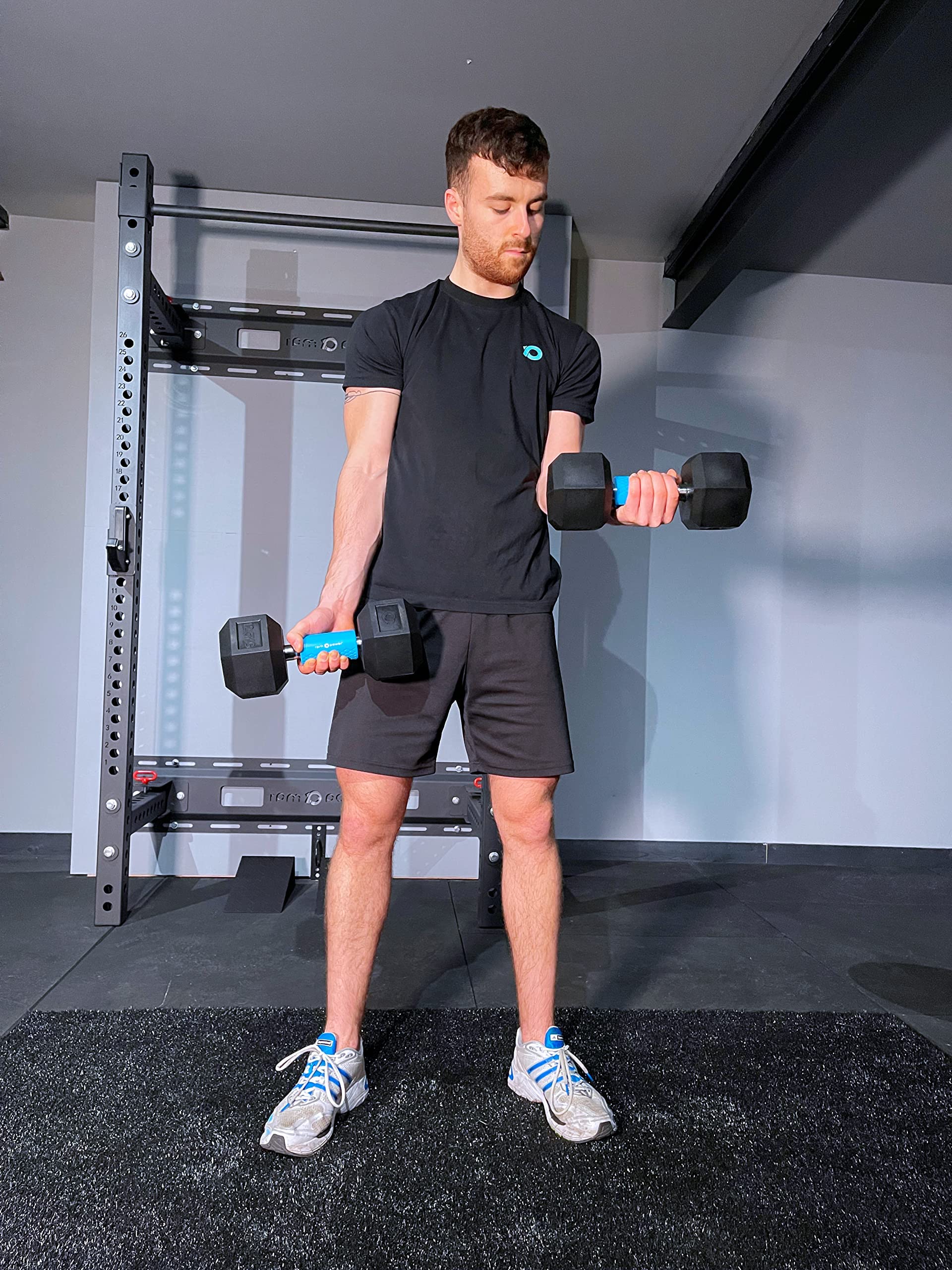 RPM Power Chwyty sztangi sztangi gruby uchwyt do sztangi, gruby uchwyt do hantli dla zwiększonej trudności i siły chwytu