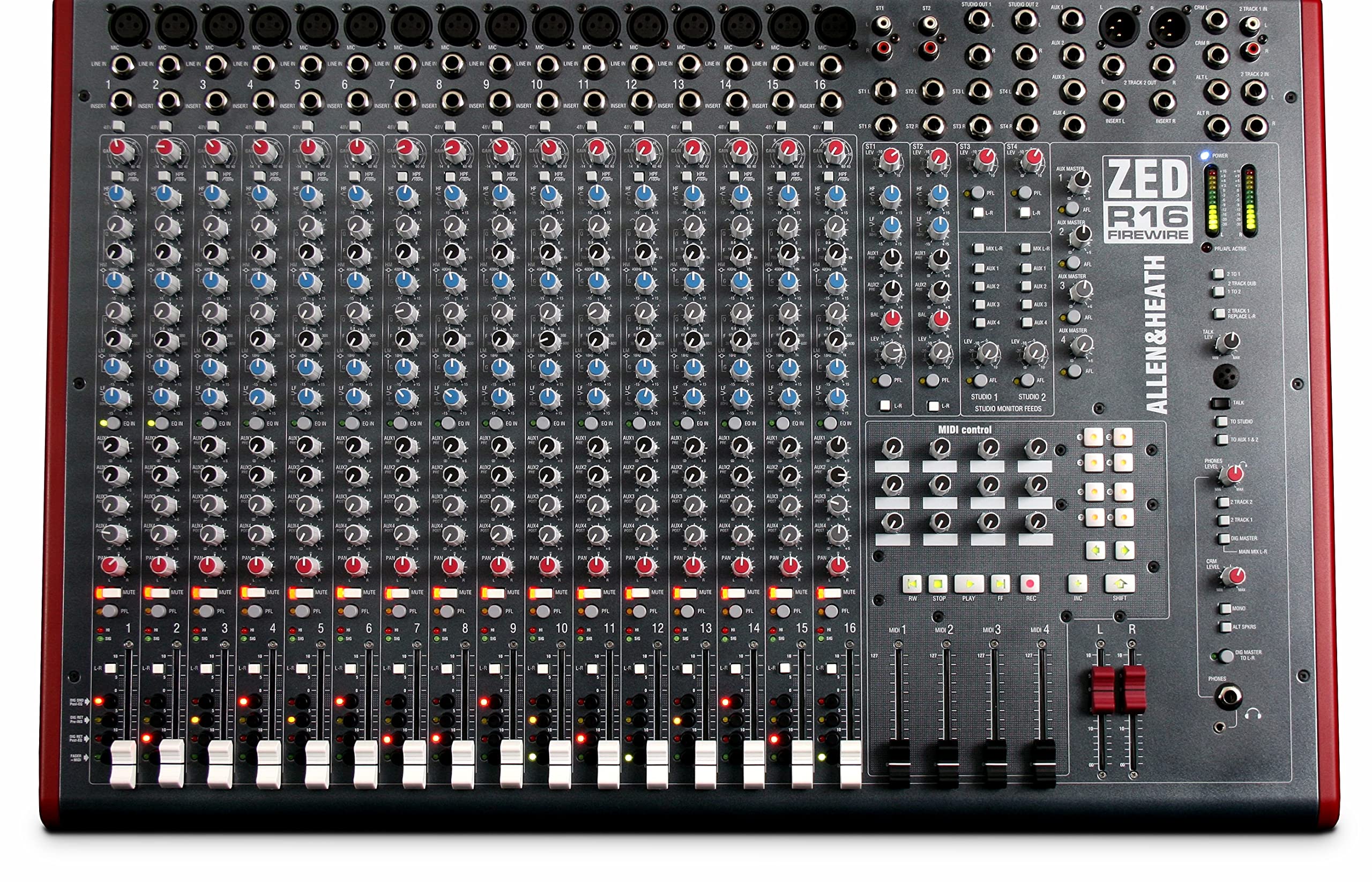 16 Channel Recording Mixer With FireWire and Sonar L.E. Software