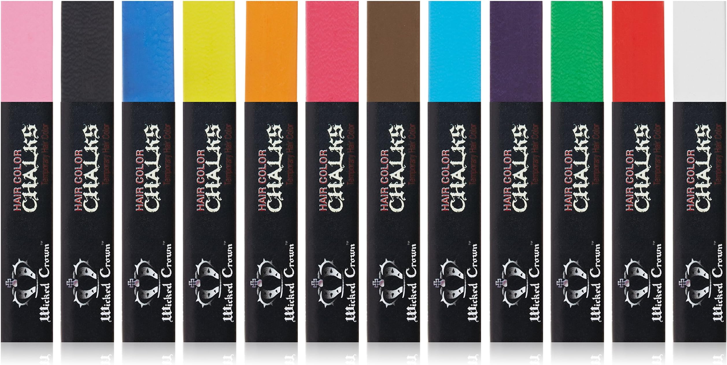 Temporary Hair Color Chalks, 12 Count