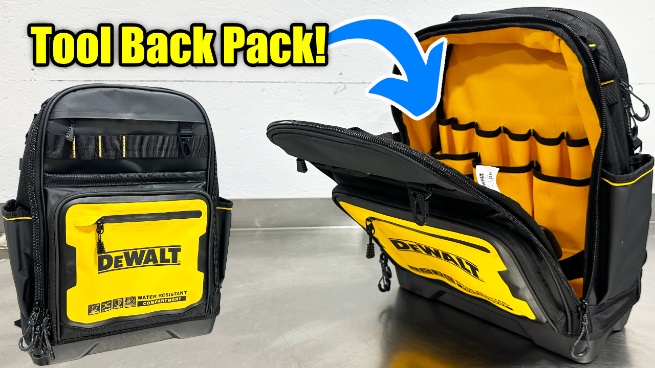 Watch Many uses for this heavy duty DEWALT tool Backpack! on