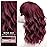 Nnzes Bob Curly Wig Synthetic Short Wine Red Wig with Bangs Natural Looking Heat Resistant Fiber Hair for Women