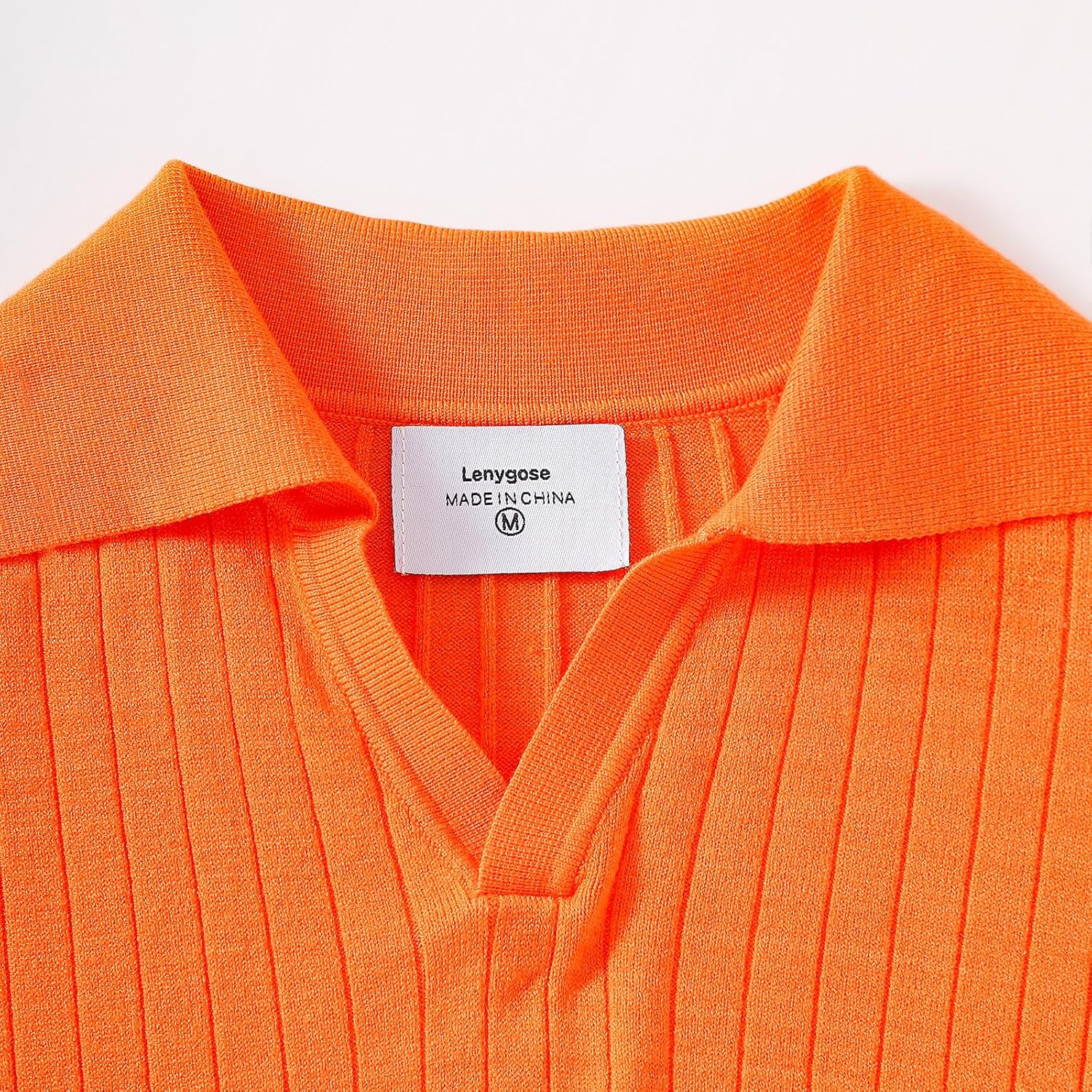 Mens Polo Sweater V Neck Long Sleeve Knit Collared Pullover Business Casual Ribbed for Fall Winter Spring - Image 2